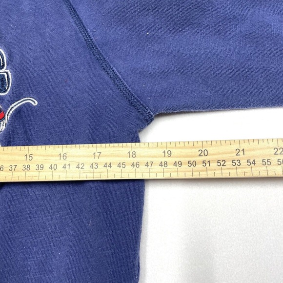 VINTAGE Disney Parks Sweater Adult Small Blue Pullover Sweatshirt Crewneck Retro - Picture 3 of 8